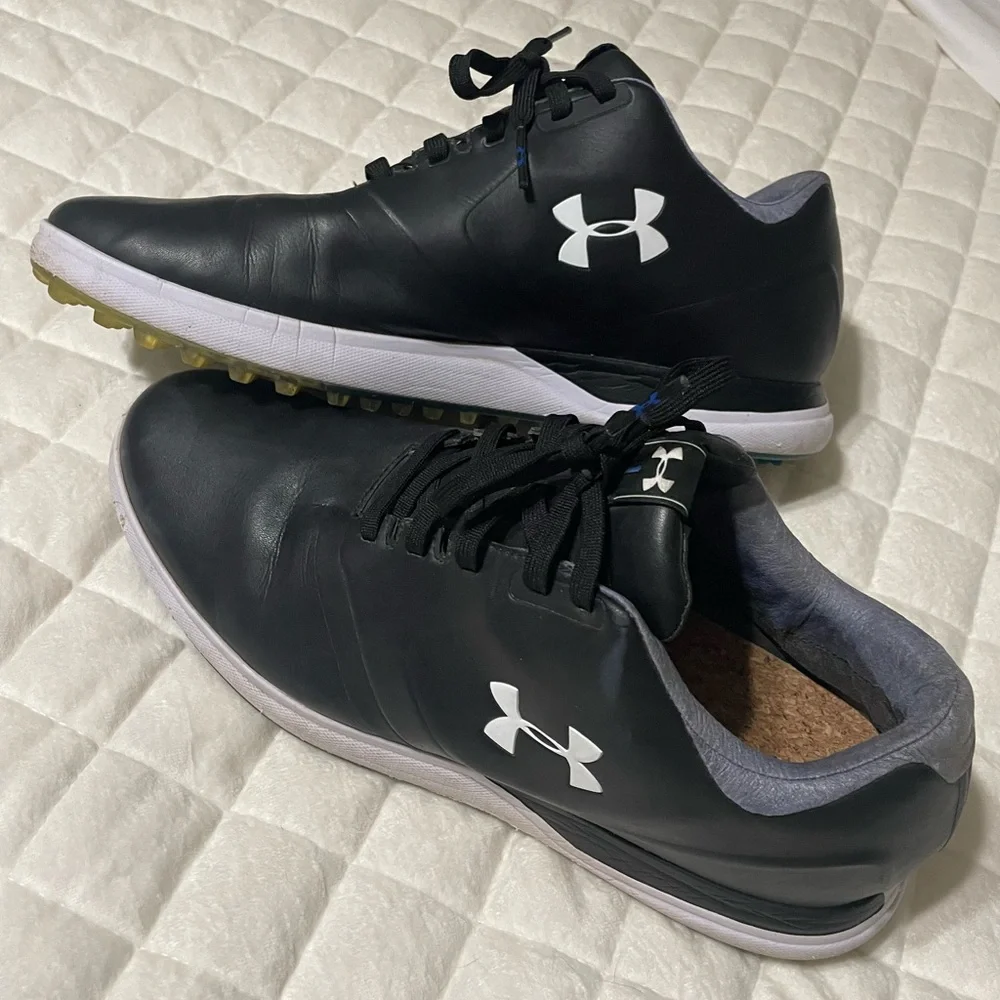 Under Armour Black and White Athletic Shoes - Picture 1 of 4